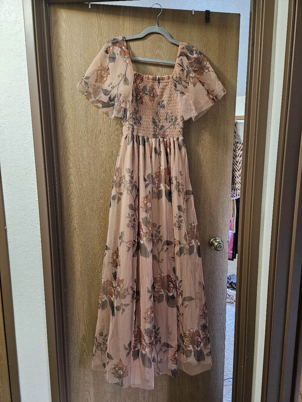 Baltic Born Peach Floral Maxi Dress - Picture 3 of 4